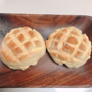 ホットケーキミックスでサクサク簡単メロンパン